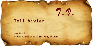 Tell Vivien névjegykártya